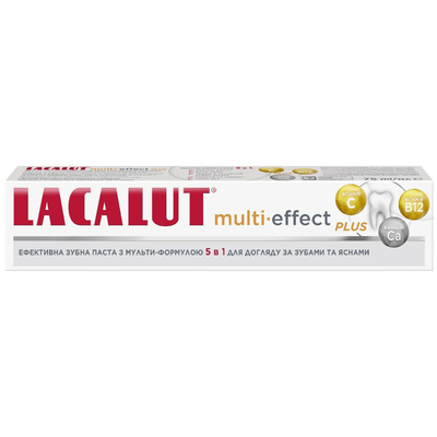 Зубна паста LACALUT (Лакалут) Multi-effect (Мульті-Ефект) Плюс 75 мл